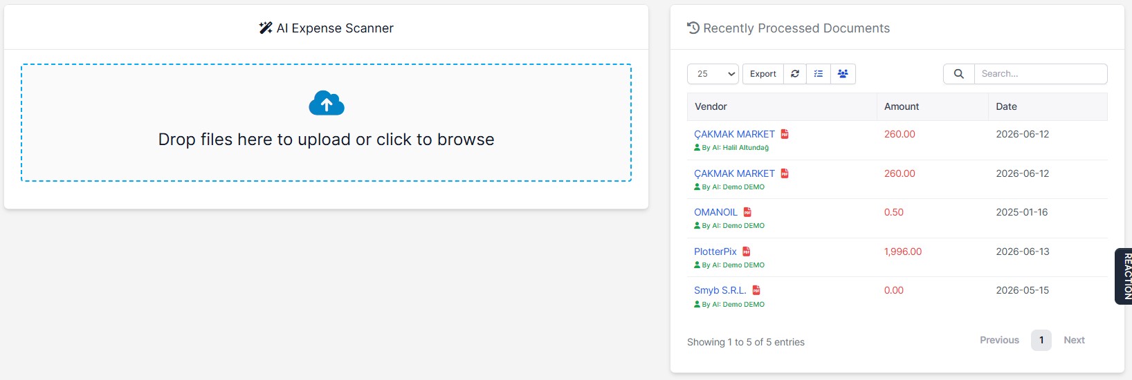 AI Expense Scanner