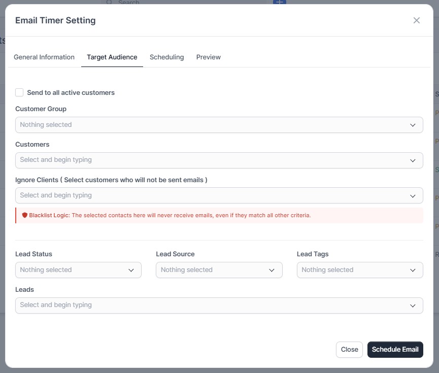Mail Timer - Target Audience