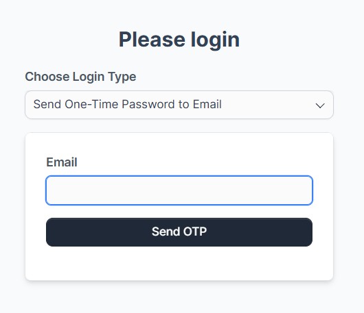 Customer Login Option